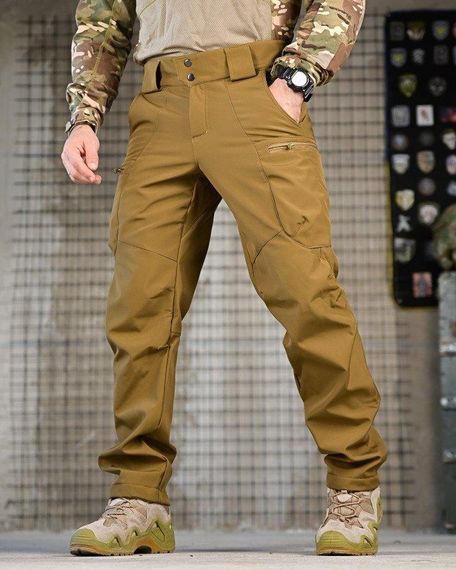 Тактичні штани софтшел DRAFT висока талія кайот ВТ76566