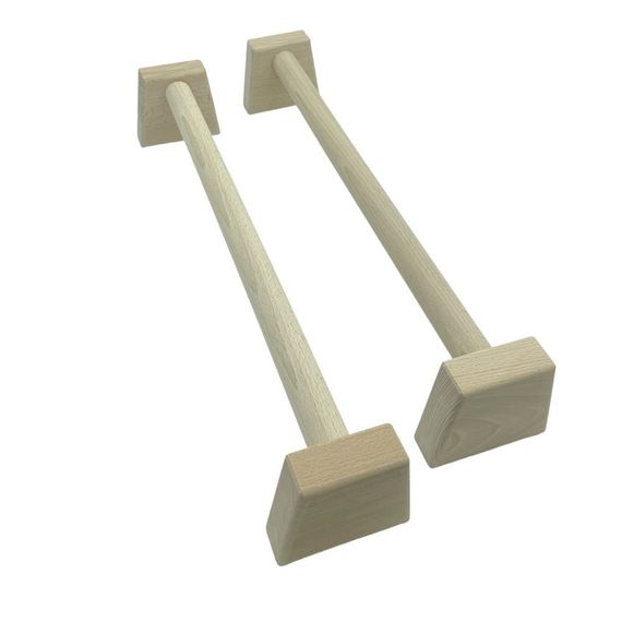 Паралетсы, упоры для отжимания деревянные Wood Gym Push Up NE-WD-60 из бука 50 см 2 шт | Зображення 1