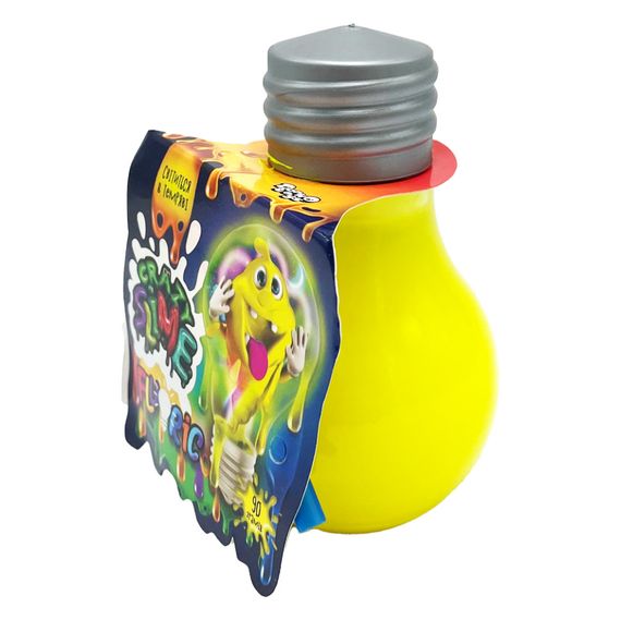 Вязкая масса лампочка Fluoric "Crazy Slime" SLM-07-01U светится в темноте Желтый