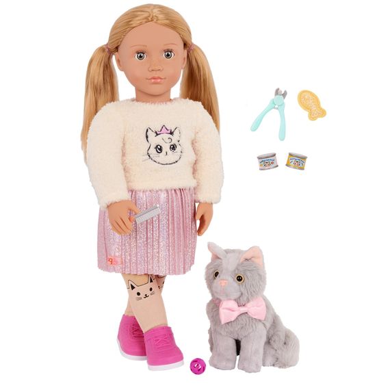 Кукла Our Generation Шила с котенком Сэмми и аксессуарами 46см BD31579Z