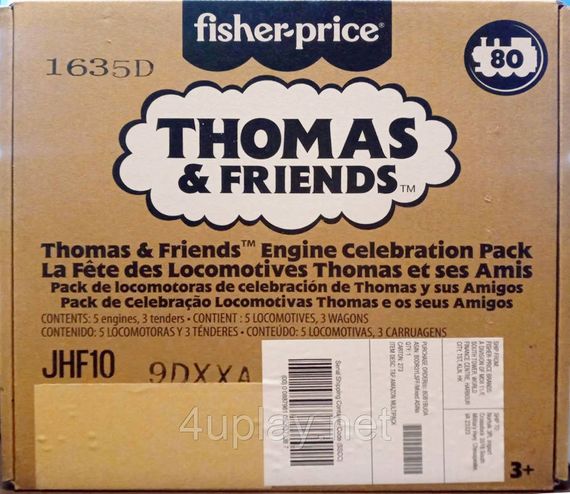 Набір із 5 класичних паровозиків Томас і друзі з ювілейної серії до 80-річчя Thomas & Friends Оригінал Fisher-Price | Зображення 1