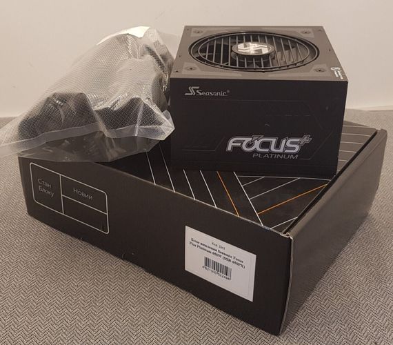 Блок питания Seasonic Focus Plus Platinum 650W (SSR-650PX) / 650W / 24+4(4)+4(8) pin б/у | Зображення 1