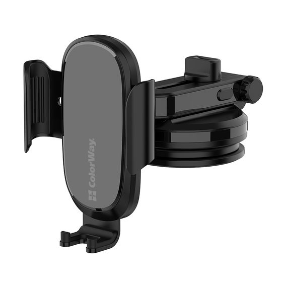 Універсальний автотримач ColorWay Dashboard Car Wireless Charger 15W Black (CW-CHAW037Q-BK) | Зображення 4