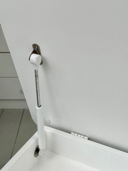 Дитячий столик білий і стільчик ведмедик рожевий. Столик із нішею для олівців і розмальовок | Зображення 4