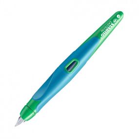 Перьевая ручка Stabilo EasyBirdy Для детей Голубой с зеленым, для левшей