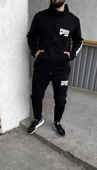Чоловічий спортивний костюм Puma чорний | Зображення 5