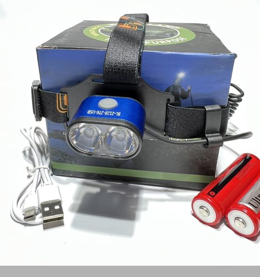 Налобний ліхтар з потужним світлом 1000 люмен Police 2128-2T6 (47466-2128_214)