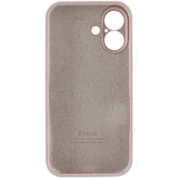Чехол Silicone Case Full Camera Protective (AA) для Apple iPhone 16 Plus (6.7") Серый / Lavender | Зображення 5