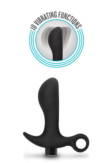 Анальна пробка вібратор силіконова Blush Anal Adventures Platinum Silicone Vibrating Pros — 10 режимів | Зображення 2
