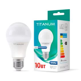 Лампа світлодіодна LED Titanum A60 10W E27 4100K TLA6010274