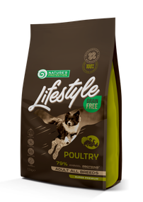 Корм Nature's Protection Lifestyle Grain Free Poultry Adult All Breeds сухой с птицей для взрослых собак 1.5 кг