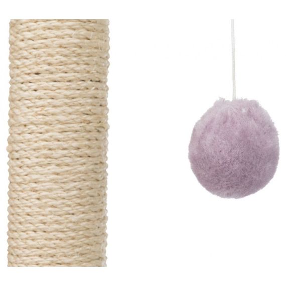 Дряпка-стовпчик Trixie для кошенят Лапка з іграшками сизаль/плюш бузкова 40х38х50 см | Зображення 4