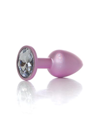 Анальна пробка B-Series Plug Jewellery Pearl Pink PLUG, металева, рожева, S Sex Aura | Зображення 3