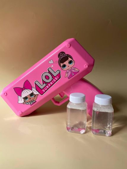 Пістолет з мильними бульками генератор мильних бульбашок Лолі Рожевий | Зображення 1