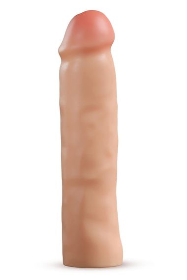 Реалістична подовжуюча насадка на пеніс Blush Performance Plus подвійний щільності, бежева sexstyle | Зображення 1