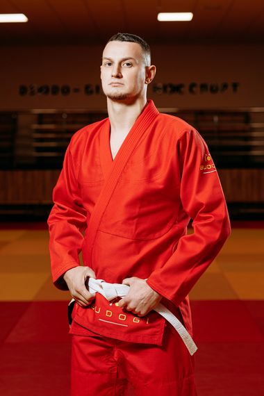 Червоне кімоно для хлопців/чоловіків, джиу-джитсу, TM BUDOGI, зріст 170 см, щільність 450 гр/м.кв. | Зображення 1