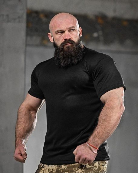 Тактична вологовідвідна футболка veres чорна ДЛ6296 | Зображення 1