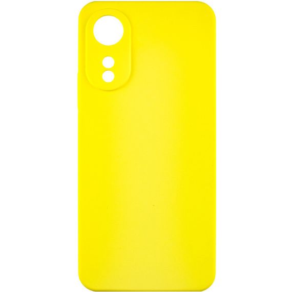 Чехол Silicone Cover Lakshmi Full Camera (AAA) для Oppo A78 4G Желтый / Yellow