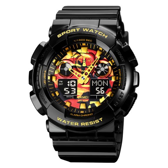 Годинник S2kmei 1832CMBKGD Black-Gold Camo SALE