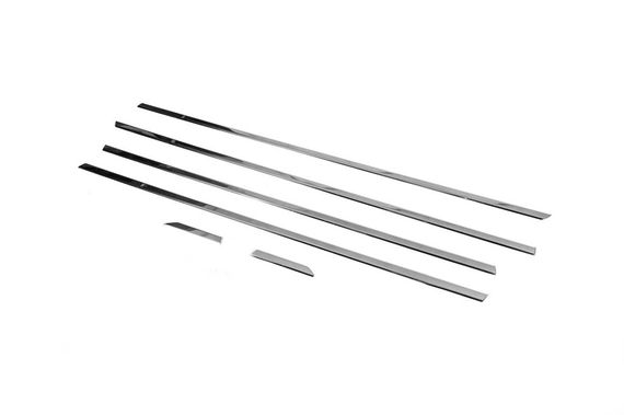 Нижні молдинги вікон (6 шт, нерж.) OmsaLine - Чорний хром для Volkswagen Jetta 2011-2018 рр. | Зображення 8