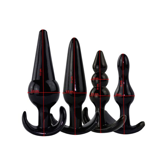 Набір анальних пробок Babydoll Універсальний. Чорний 2005-3 | Зображення 1