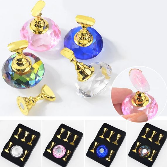 Магнитный держатель для типс + 5 подставок (прозрачный) | Зображення 2