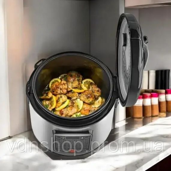 Мультиварка універсальна на 42 програми Crownberg CB 5527 із нержавіючої сталі з чашею на 5л. | Зображення 1