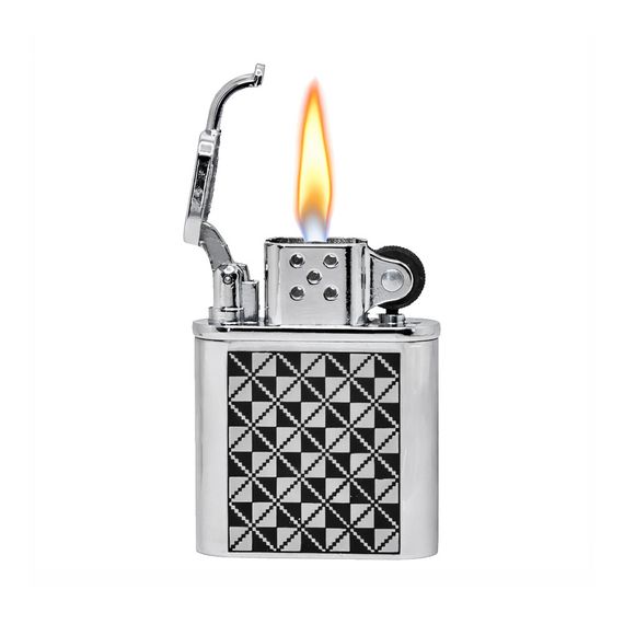 Запальничка Кремнієва Газова Металева Pocket Fire Silver | Зображення 1