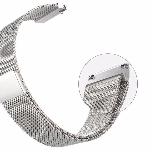 Міланський сітчастий ремінець Primo для годинника Asus ZenWatch 2 (WI501Q) - Silver | Зображення 4