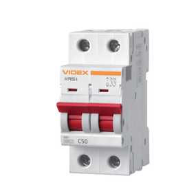 Автоматичний вимикач 2Р 50А 4,5 kA VF-RS4-AV2C50 Resist Videx