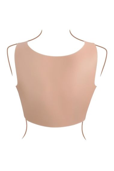 Накладні груди топ Gender X Undergarments Plate C-Cup бежеві, 28 см sexstyle | Зображення 5