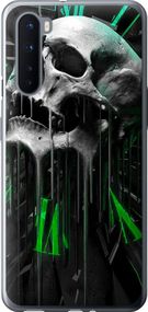 Чехол на OnePlus Nord Череп-часы "4100u-2046-17620"