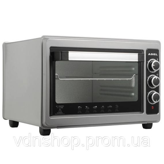 Многофункциональная печь с антипригарным покрытием ASEL AF-33-23 1300 Вт 33 Л, Мультипечь для готовки JH-10 | Зображення 3