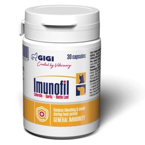 Вітаміни для зміцнення імунітету у собак та котів GiGi Imunofil, 30 табл