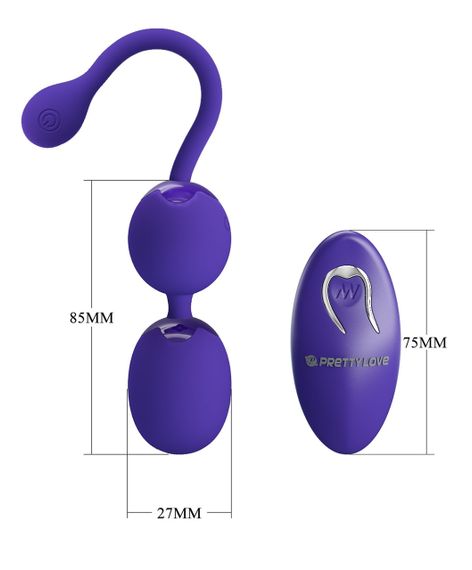 Вагинальные шарики с вибрацией Pretty Love - Willy Youth, BI-014548WL sexstyle | Зображення 8