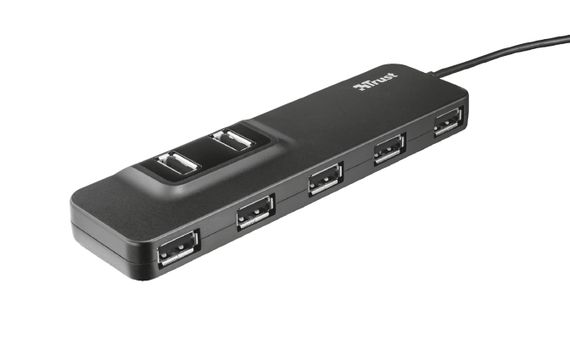 USB-хаб Trust Oila 7 Port USB 2.0 Hub - black (20576_TRUST)