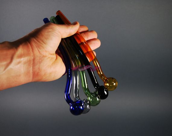 Стеклянная трубка Oil Sherlock Color Синий | Зображення 1