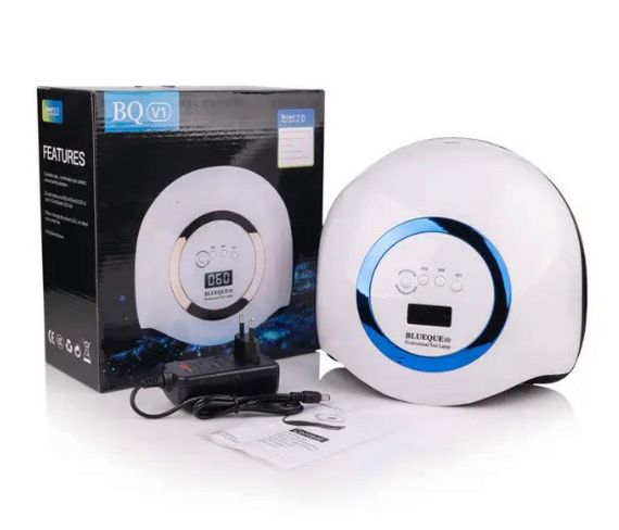 UV LED лампа Nail Lamp Blueque BQ-V1 168 Вт для манікюру для сушіння гелю гель-лаку | Зображення 5