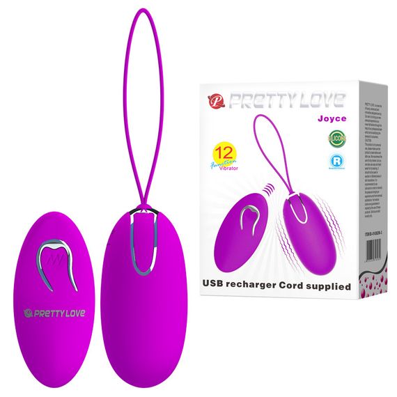 Віброяйце - Pretty Love Joyce Vibrating Egg Purple Sex Aura
