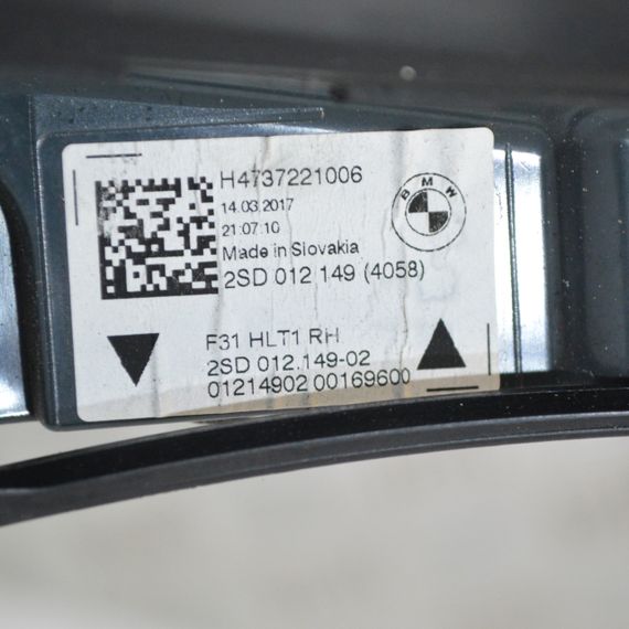Ліхтар задній правий BMW 3 F31 2015-2019 рестайлінг Фара стоп задня права БМВ ф31 2SD012149 | Зображення 3