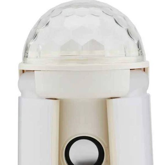 Светильник LED DP E27 с музыкальной колонкой и дискошаром