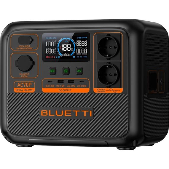 Зарядна станція BLUETTI AC70P 1000W (AC70P) | Зображення 2