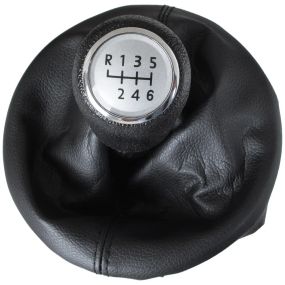 VW T5 / T6 (03-11) ручка КПП переключение передач + чехол + рамка 6 ступка серебряная, Т5 Т6