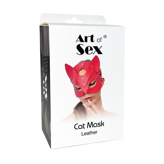 Маска Кішечки Art of Sex - Cat Mask, Червоний | Зображення 4