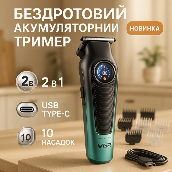 Машинка для стрижки на аккумляторная V-196 V-996, Машинка для стрижки волос и затылка ES-97