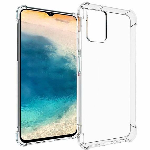 TPU чехол GETMAN Ease logo усиленные углы для Nokia G22 Бесцветный (прозрачный)