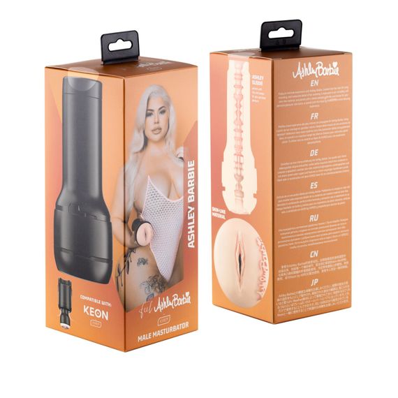 Мастурбатор Kiiroo Feel Ashley Barbie, копія вагіни порнозірки | Зображення 1