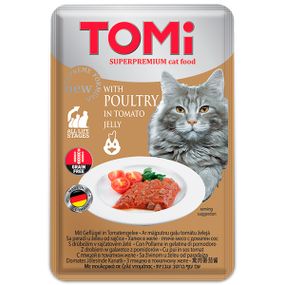 Корм TOMi Poultry In Tomato Jelly влажный с мясом птицы 100 гр