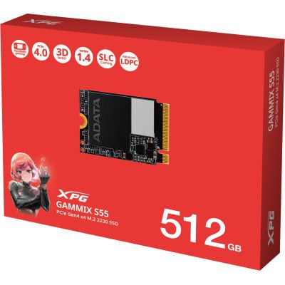 Накопитель SSD M.2 2230 512GB GAMMIX S55 ADATA (SGAMMIXS55-512G-C) | Зображення 2