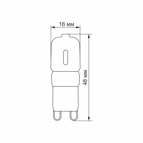 LED лампа VIDEX G9e 2.5W G9 4100K 220V | Зображення 4
